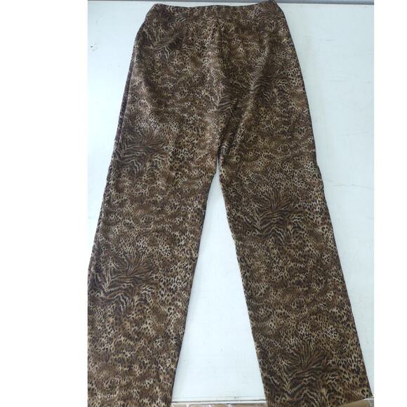 Norton McNaughton Leopard Pants Size 4P Petite Animal Print Stretch - Picture 8 of 8